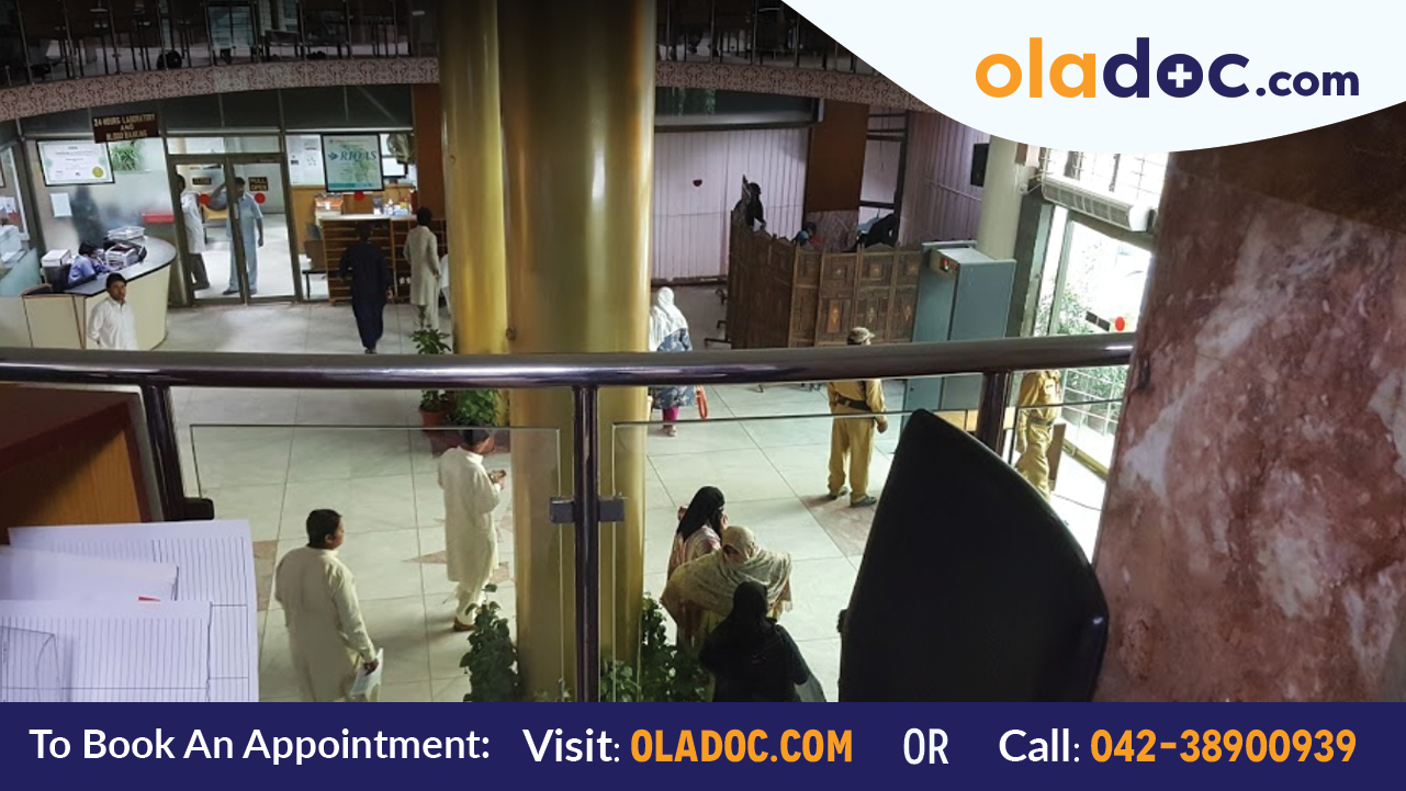 Lobby at National Medical Center Karachi